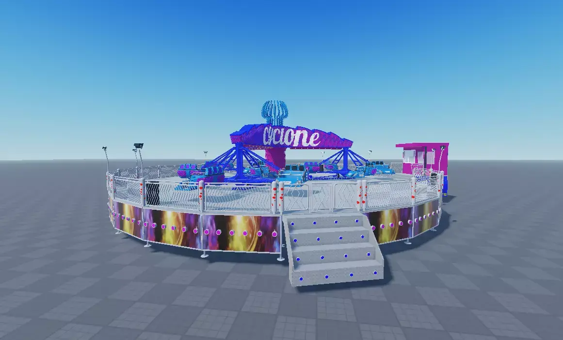 Cyclone Ride 3D print model
