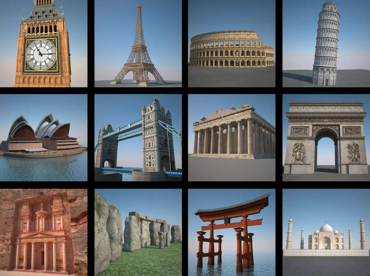Landmarks Collection HD 3D model