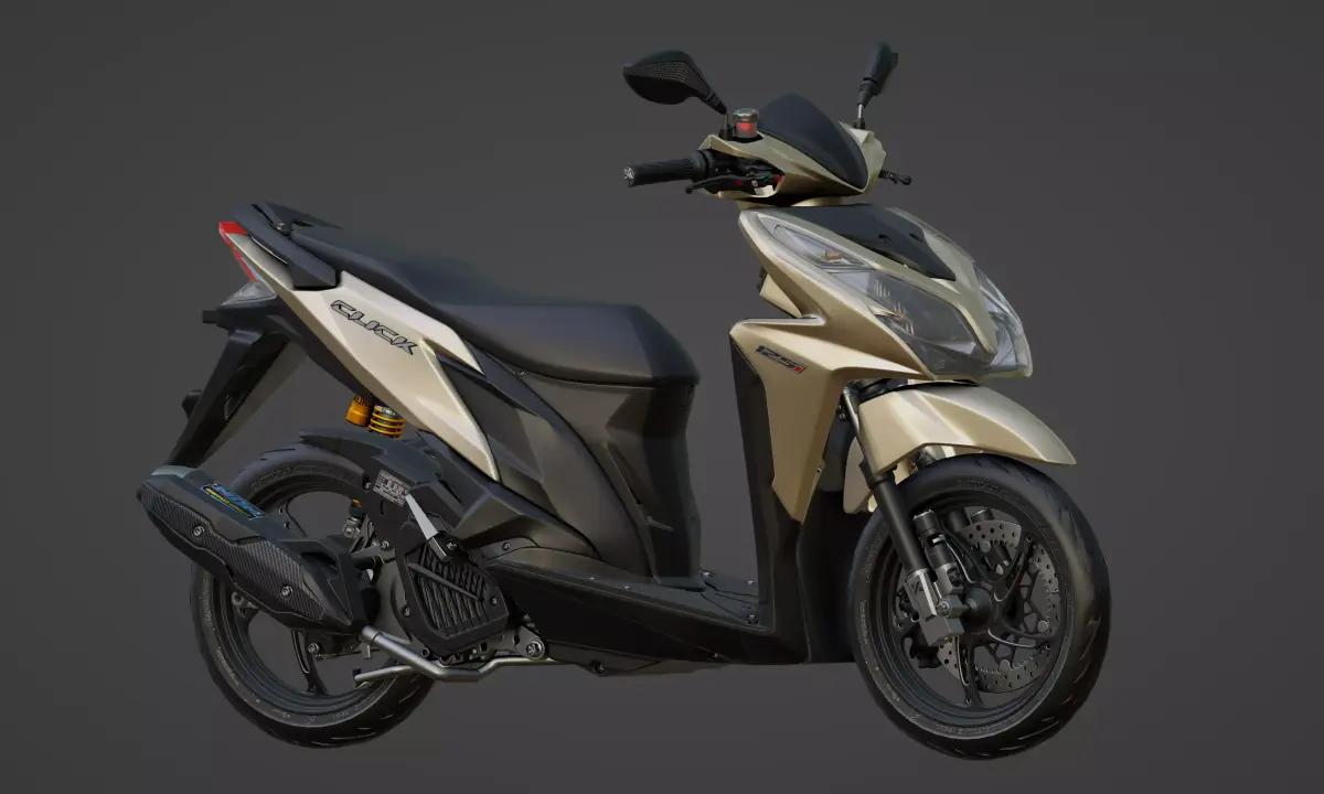 Vario 125 KZR 3D Modelling Low-poly 3D model