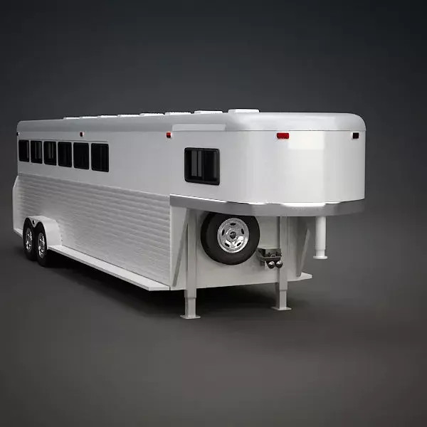 Gooseneck Horse Trailer 3D model