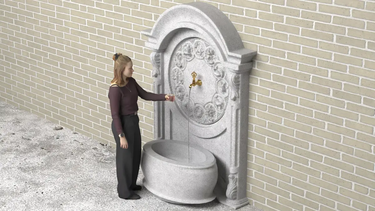 Historic Fountain 2 3D model