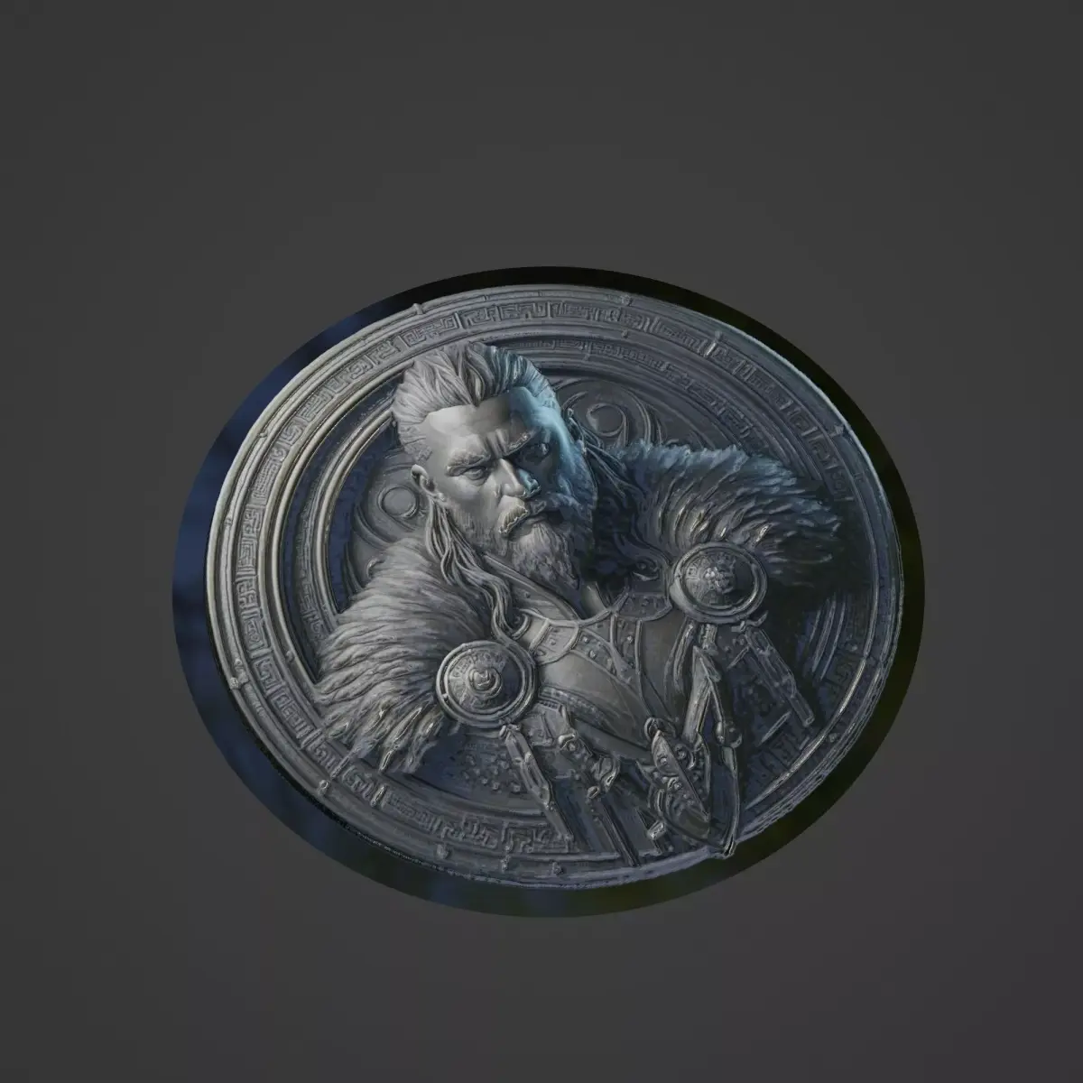 Ragnar Lothbrok Medallion 3D print model purchase