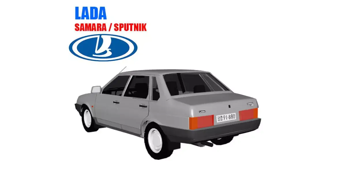 VAZ 2109 LADA SAMARA Low-poly 3D model