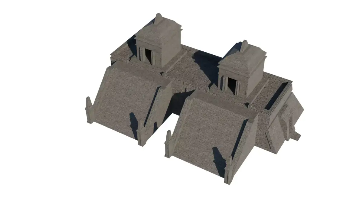 Mayan Temple Low-poly 3D model purchase