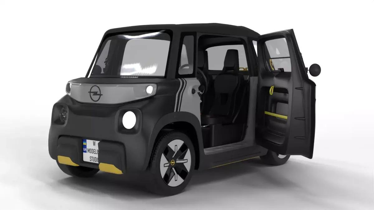 Opel Rock-e 2020  3d model HQ interior 3D model purchase