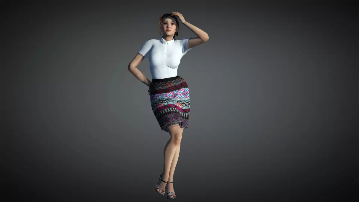 Khaub ncaw clothes 3D model