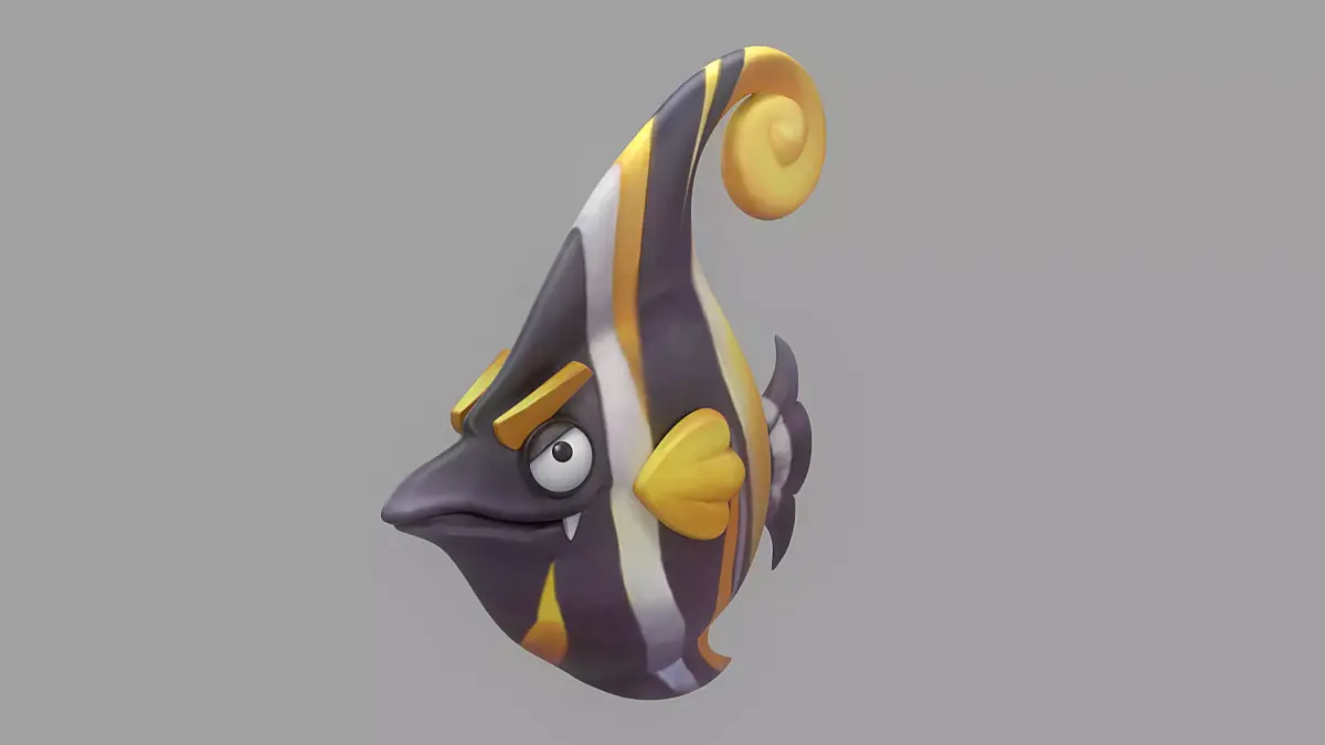 Cartoon Fish 14 Low-poly 3D model