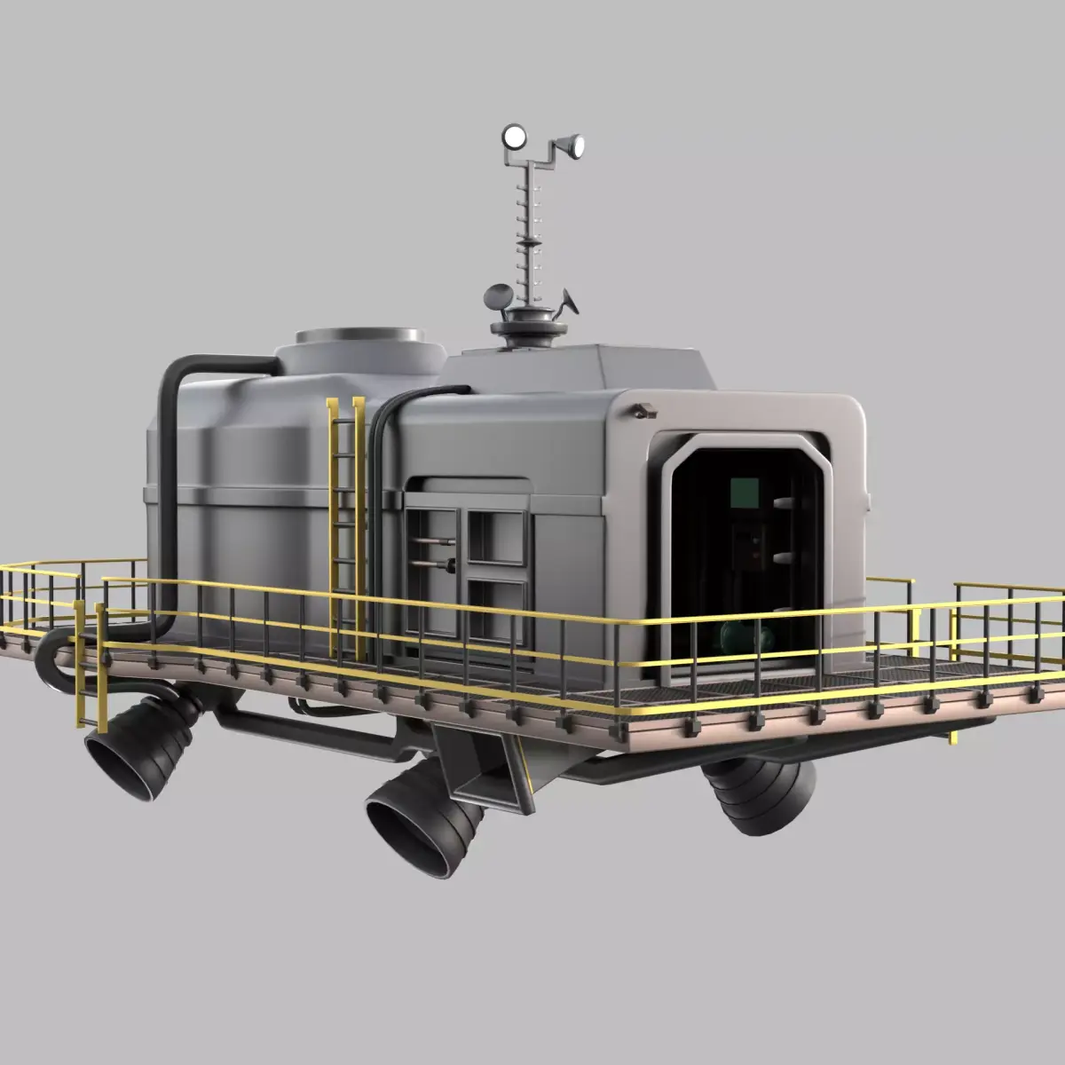 LethalCompany hightpoly Ship 3D model