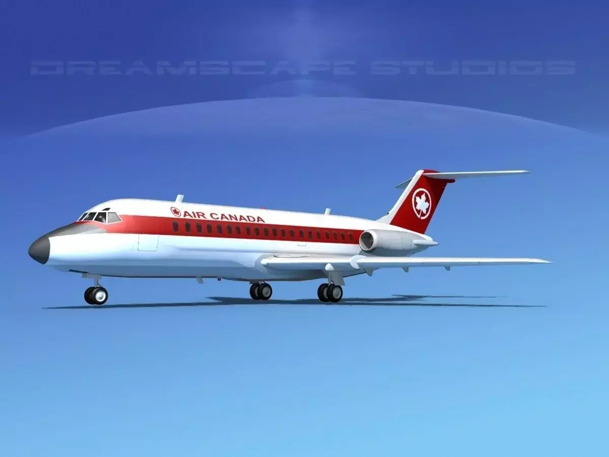 Douglas DC-9-15 Air Canada 3D model