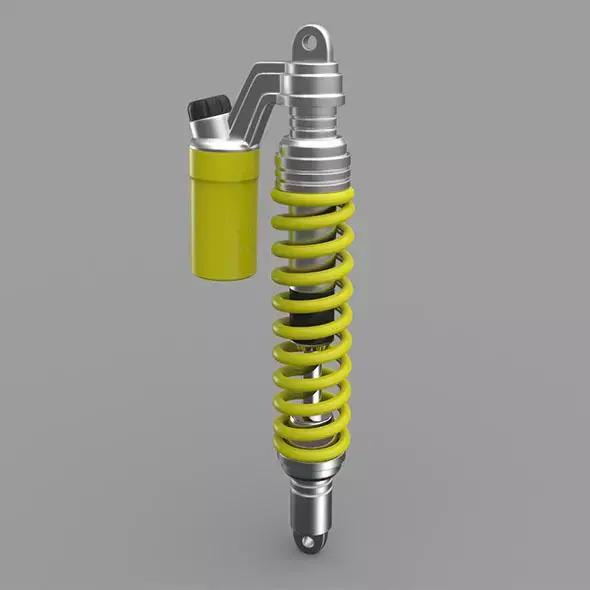 Motorcycle Rear Shock Absorber 3D model