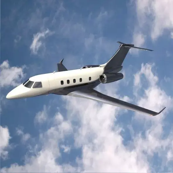 Embraer Legacy 450 business jet 3D model