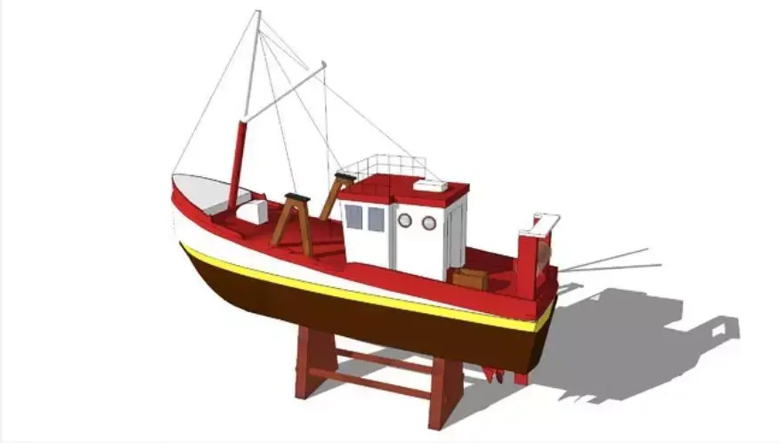 Fishing boat 3D model buy