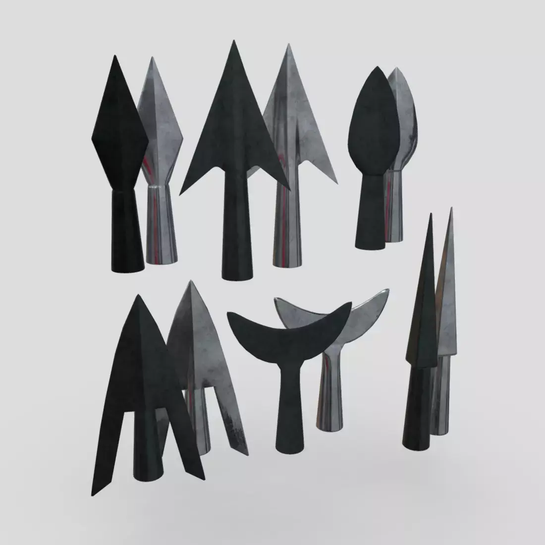 Arrowhead Pack Low-poly 3D model