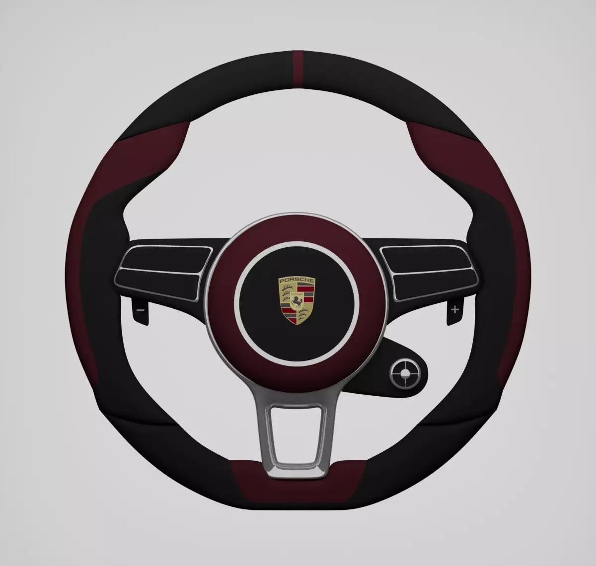 Luxury Steering Wheel Low-poly 3D model