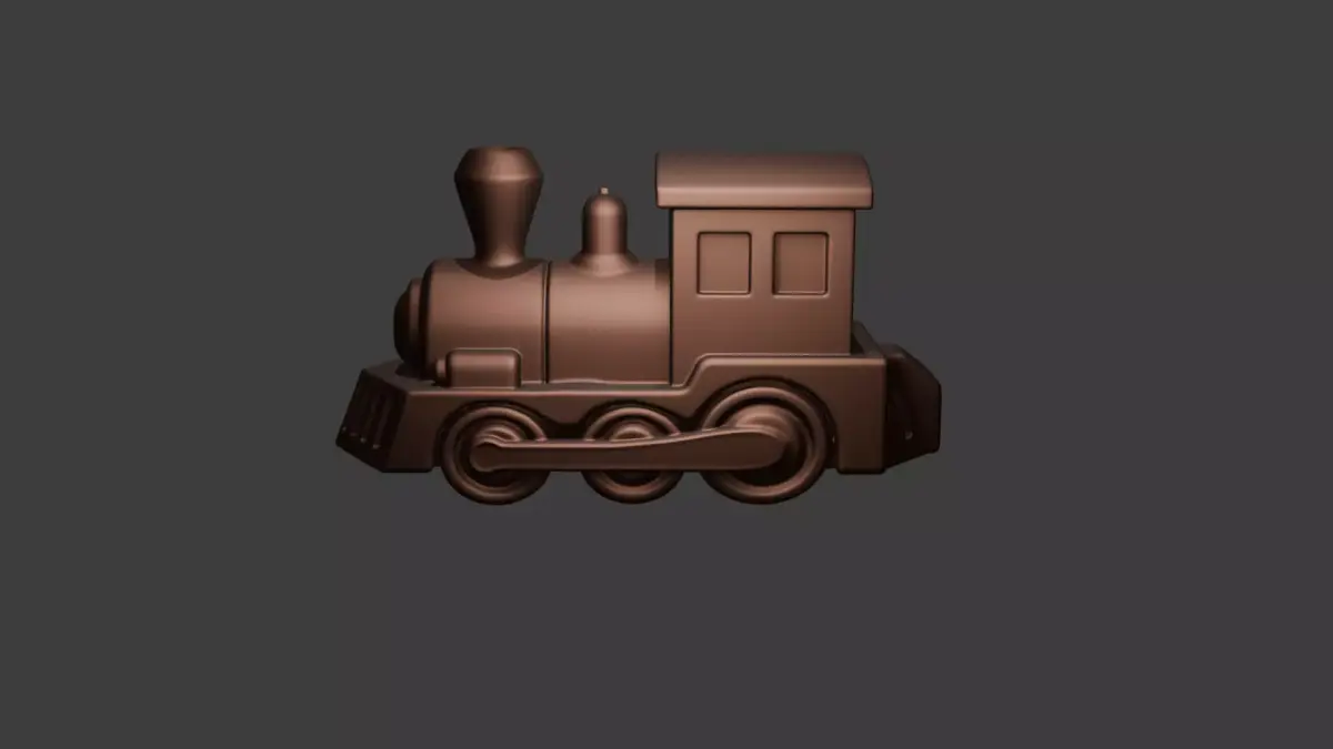 3D Printable Toy Train Figure 3D print model