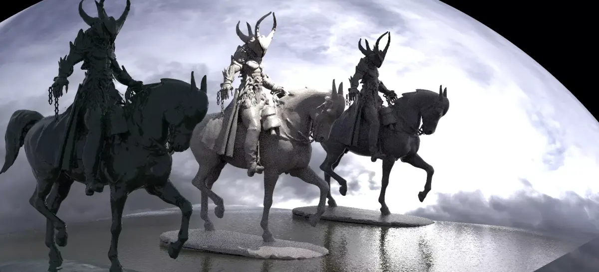 warrior on Horseback  3D model