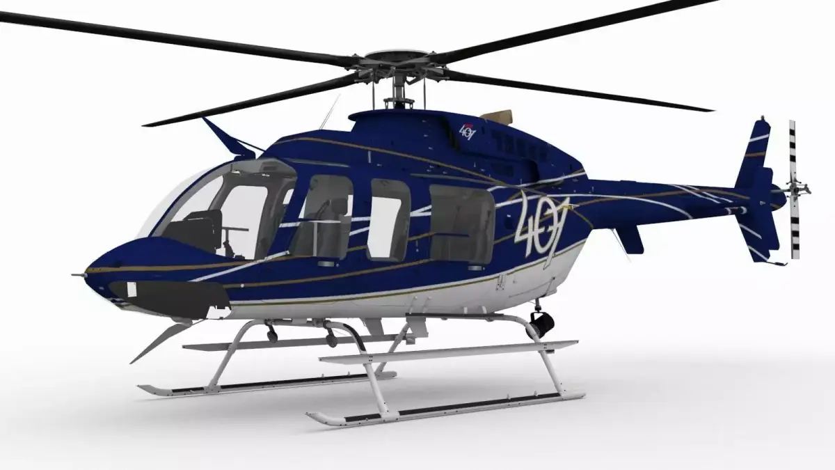Bell 407 Low-poly 3D model purchase