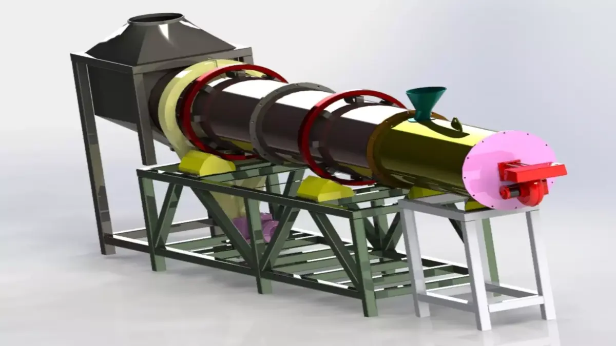 vermiculite blast furnace and heat generator  3D model