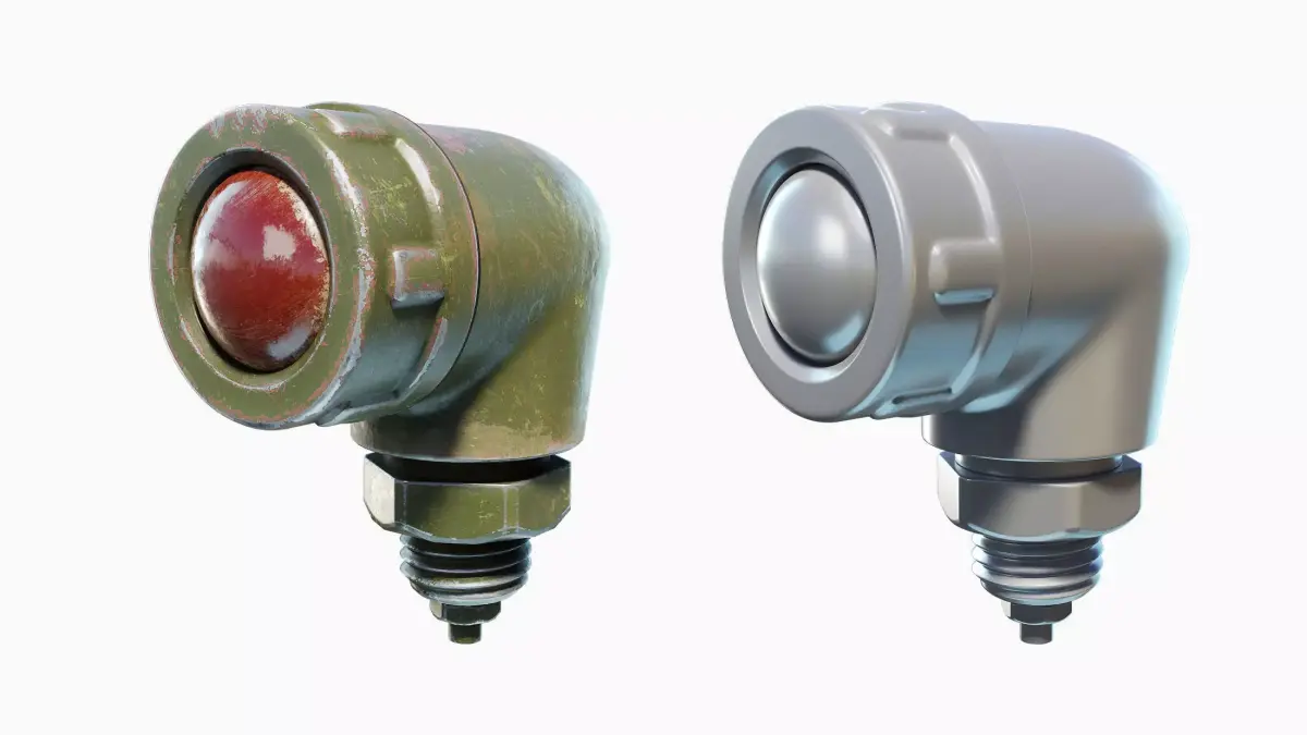 GST-64 Tank Lights Set 3D model