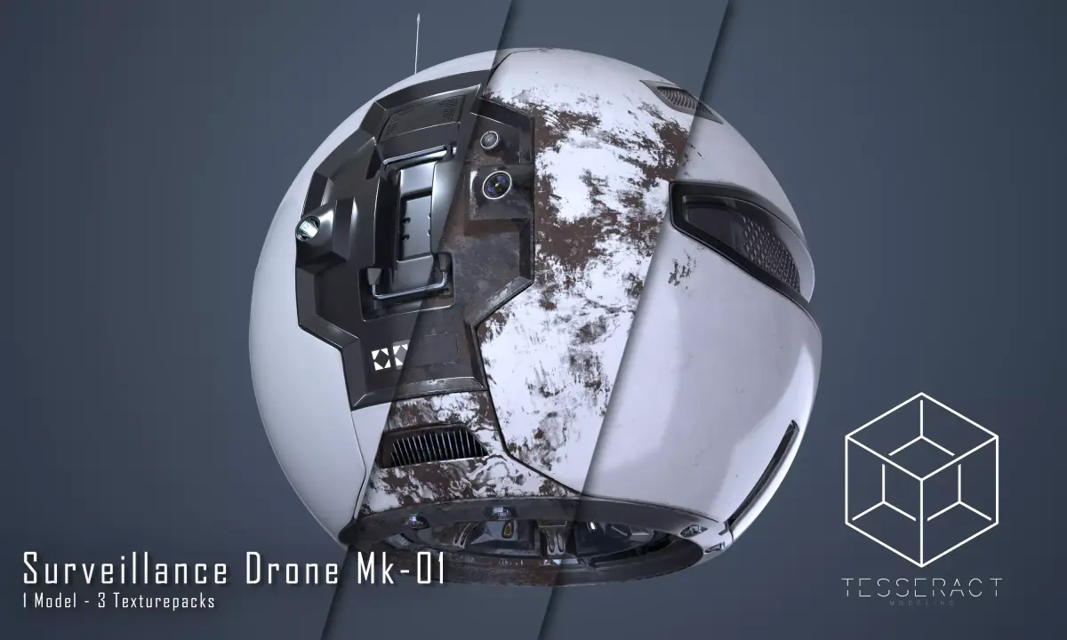 Surveillance Drone Mk1 Pack 3D model