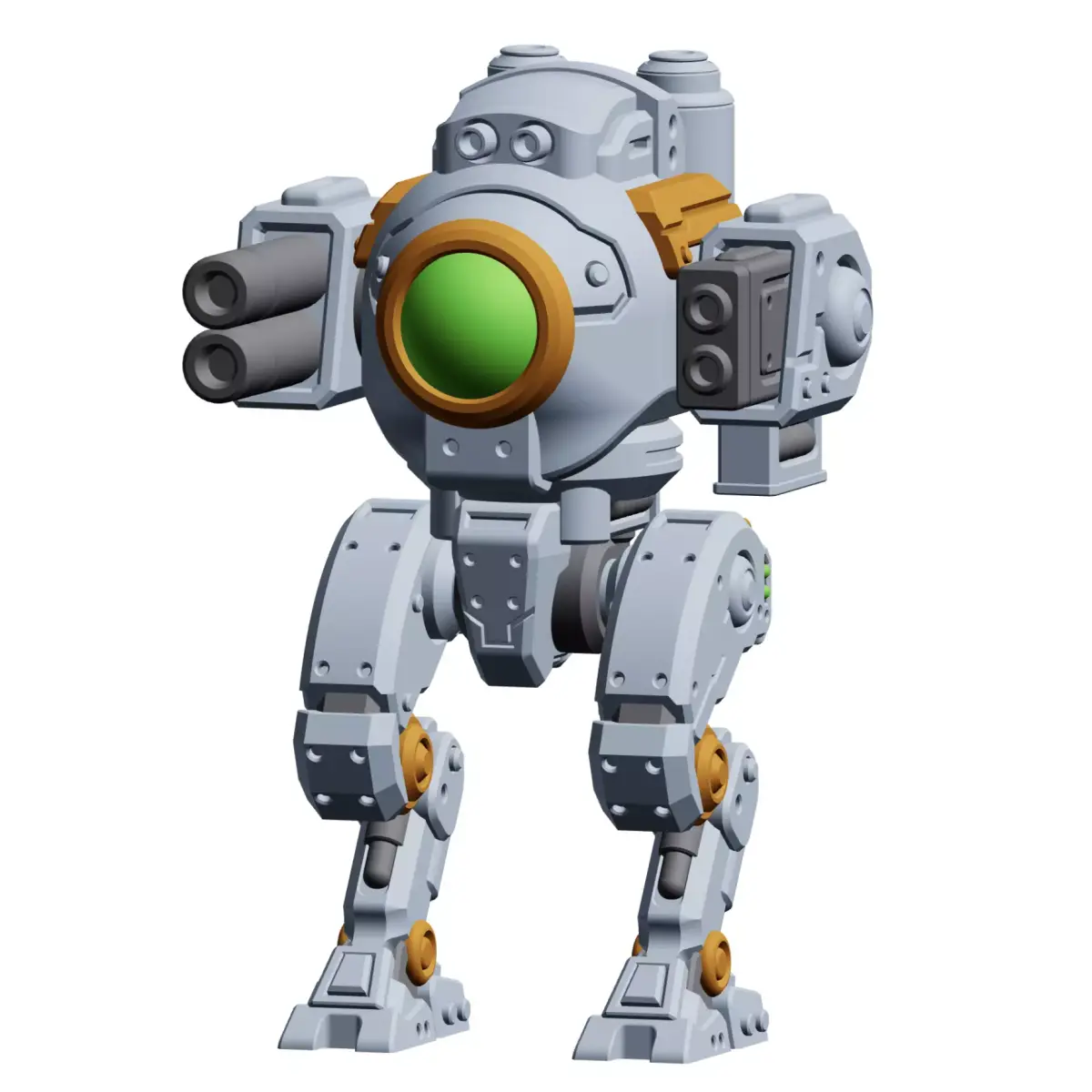 Mech Forge Storm Titan Mech Miniature for Tabletop Wargames 3D print model