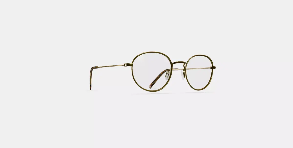 Rafael Eyeglasses in Polished Gold 3D model purchase