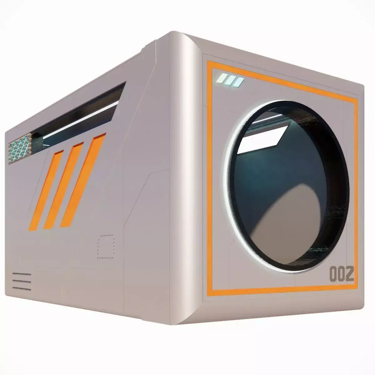 Sci-fi Capsule house 002 3D model