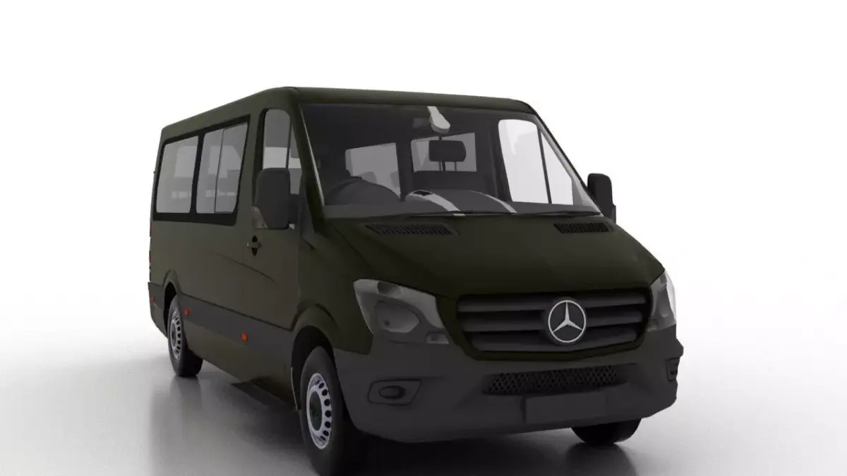 Mercedes Benz Sprinter L2H1 2015 Passenger UK 3D model
