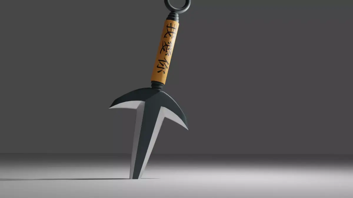 Kunai Minato 3D model