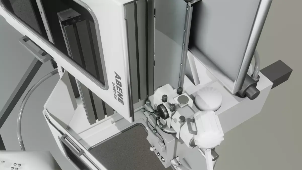 Milling Machine 3D Model Low-poly 3D model