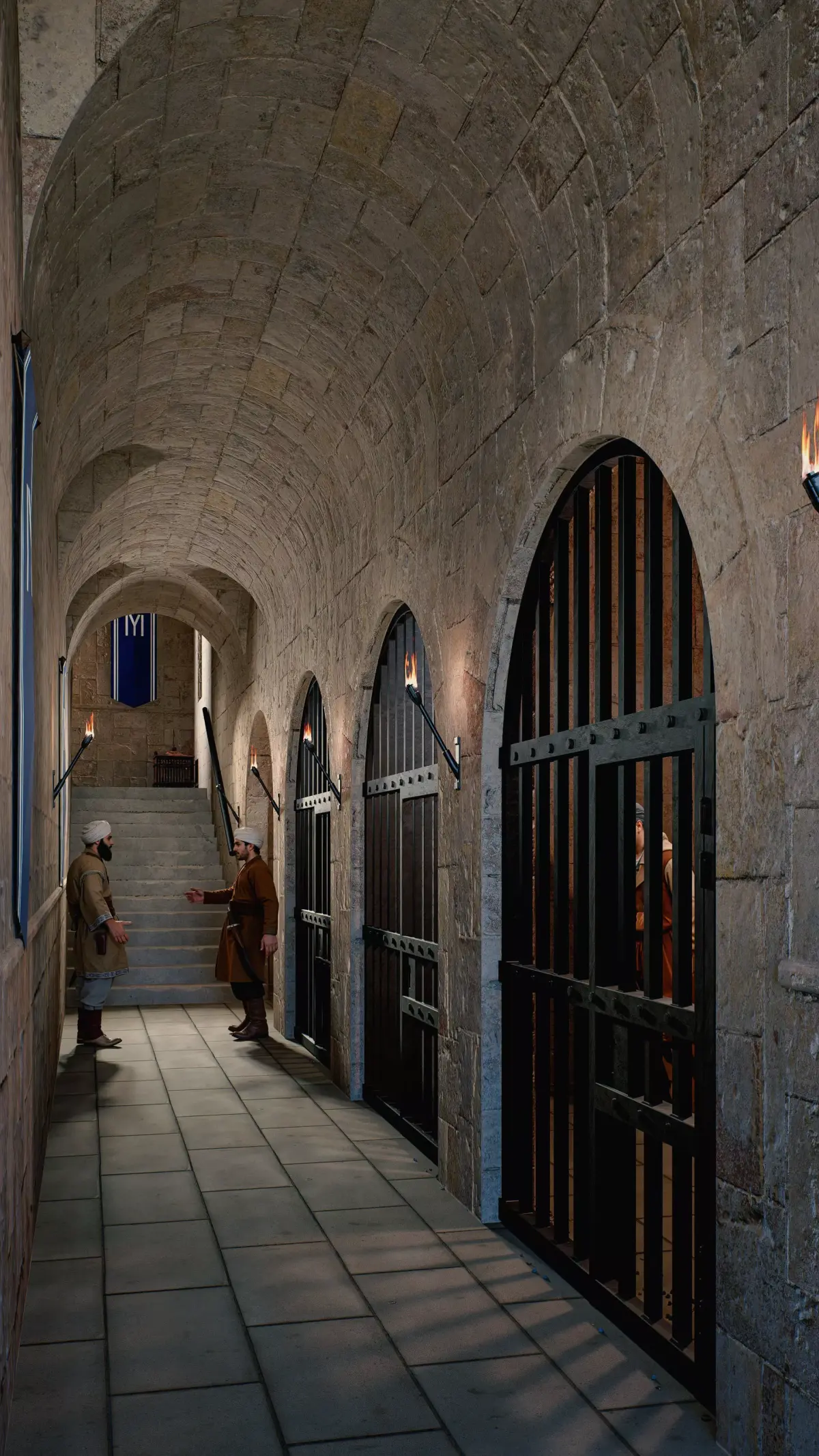 Medieval Dungeon Corridor - PBR Textures -D5 Render Scene  3D model