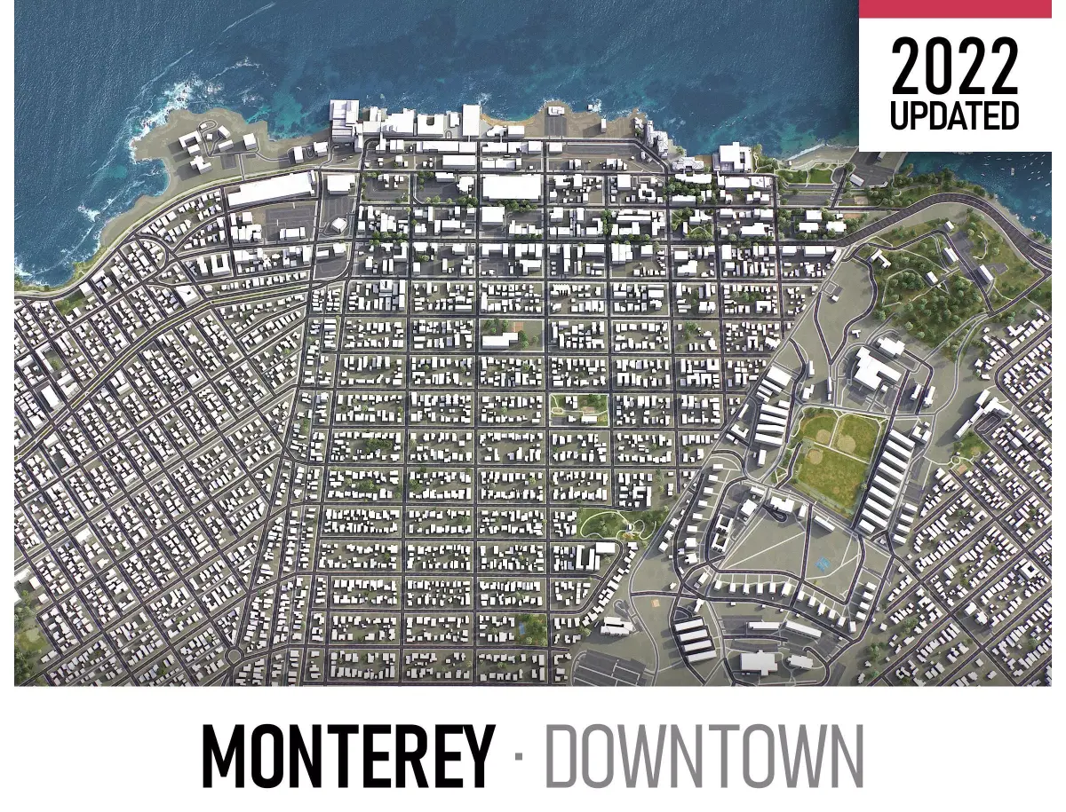 Monterey Low-poly 3D model