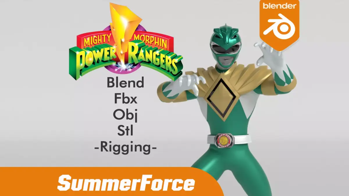 Green Ranger - Power Ranger 3D model