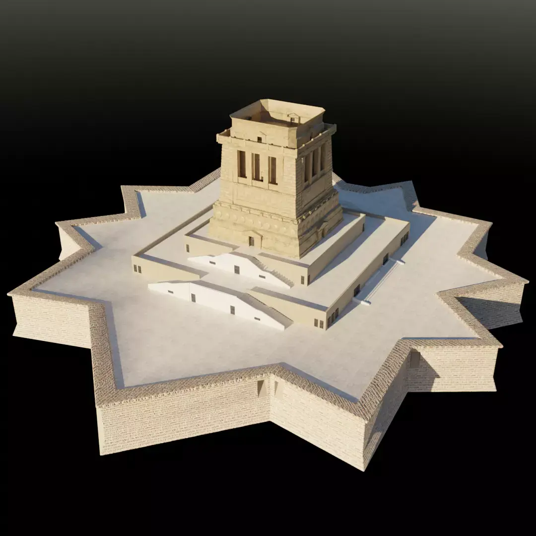 statue of liberty pedestal 3D model