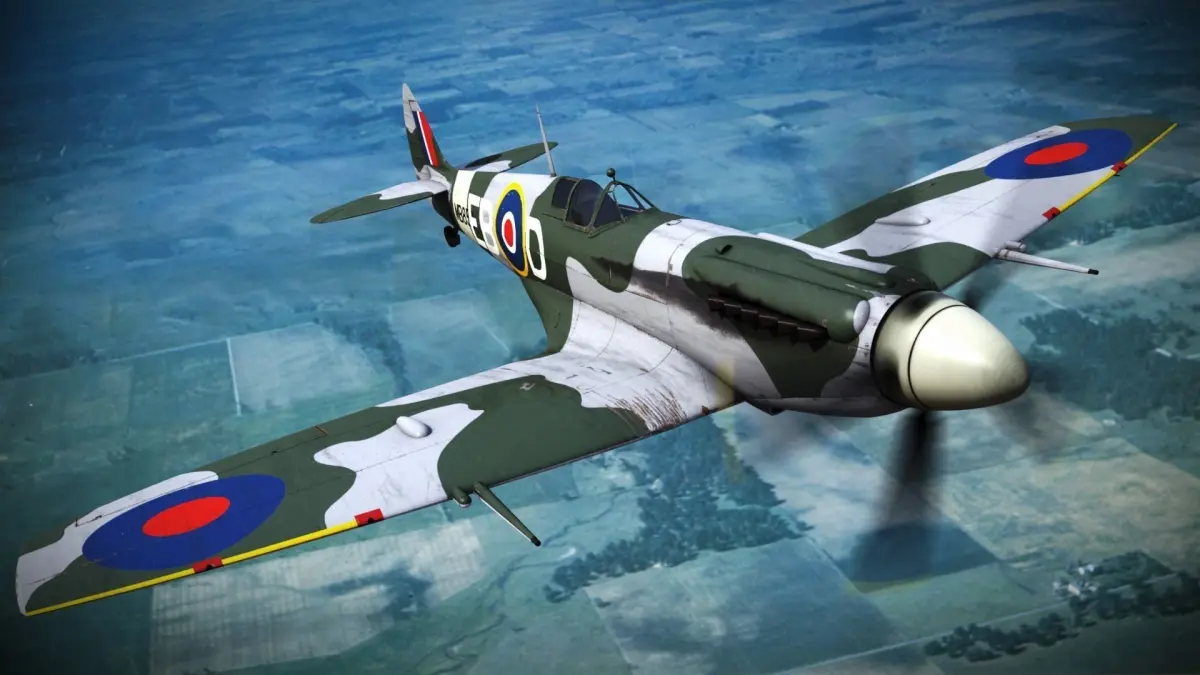 SPITFIRE MK XII 41st Squadron Low-poly 3D model