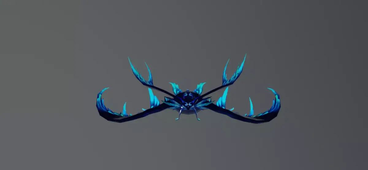 Sky Manta Ray Fantasy Low-poly 3D model