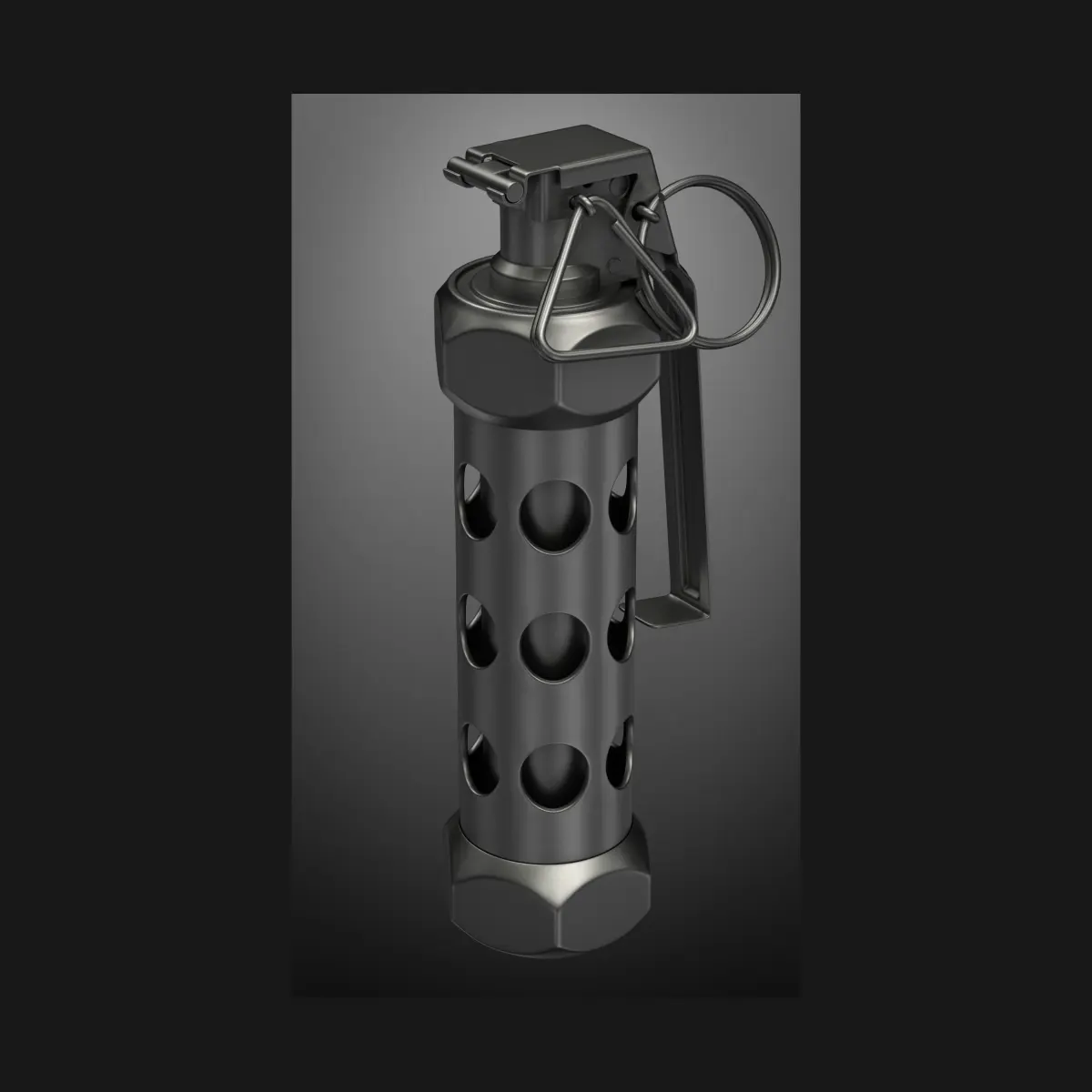 grenade M84 subdivison ready 3D model