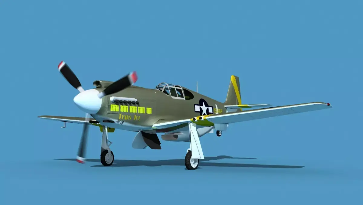 North American A-36A Apache V03 USAAF 3D model