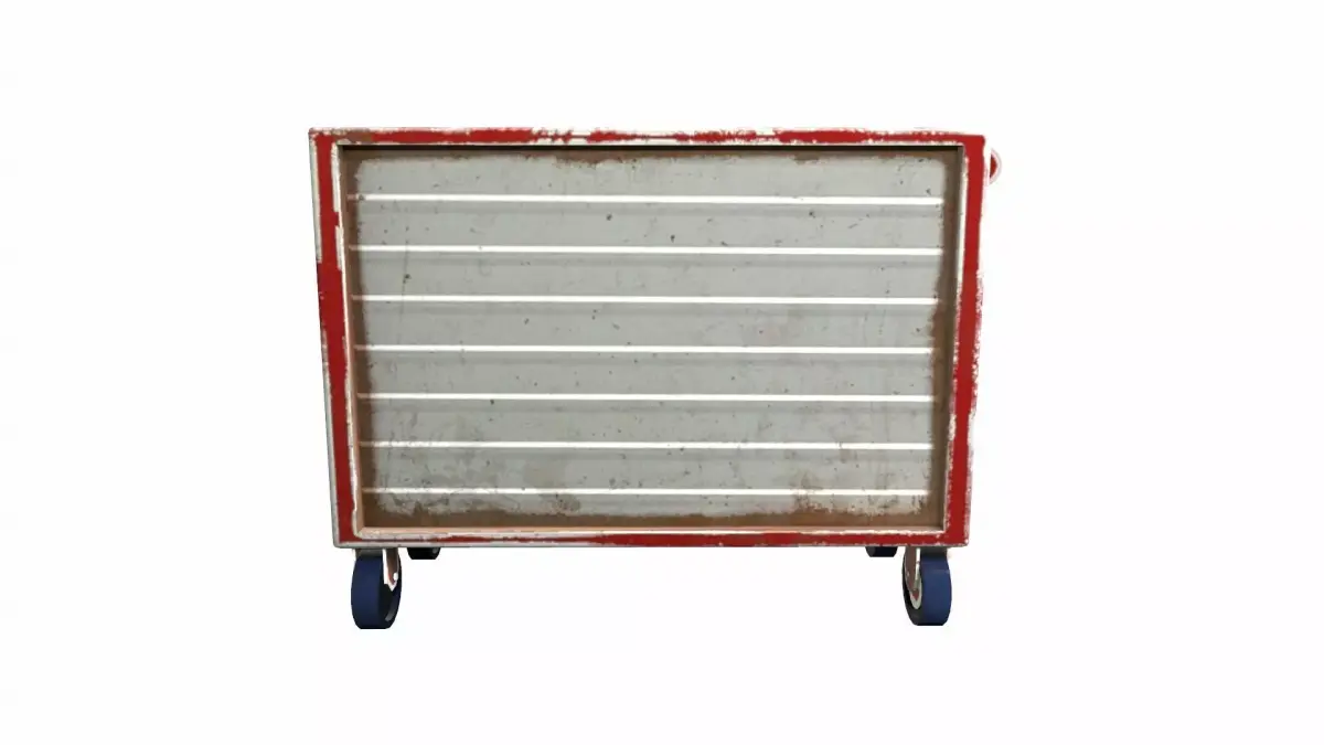 Tools Trolley Low-poly 3D model