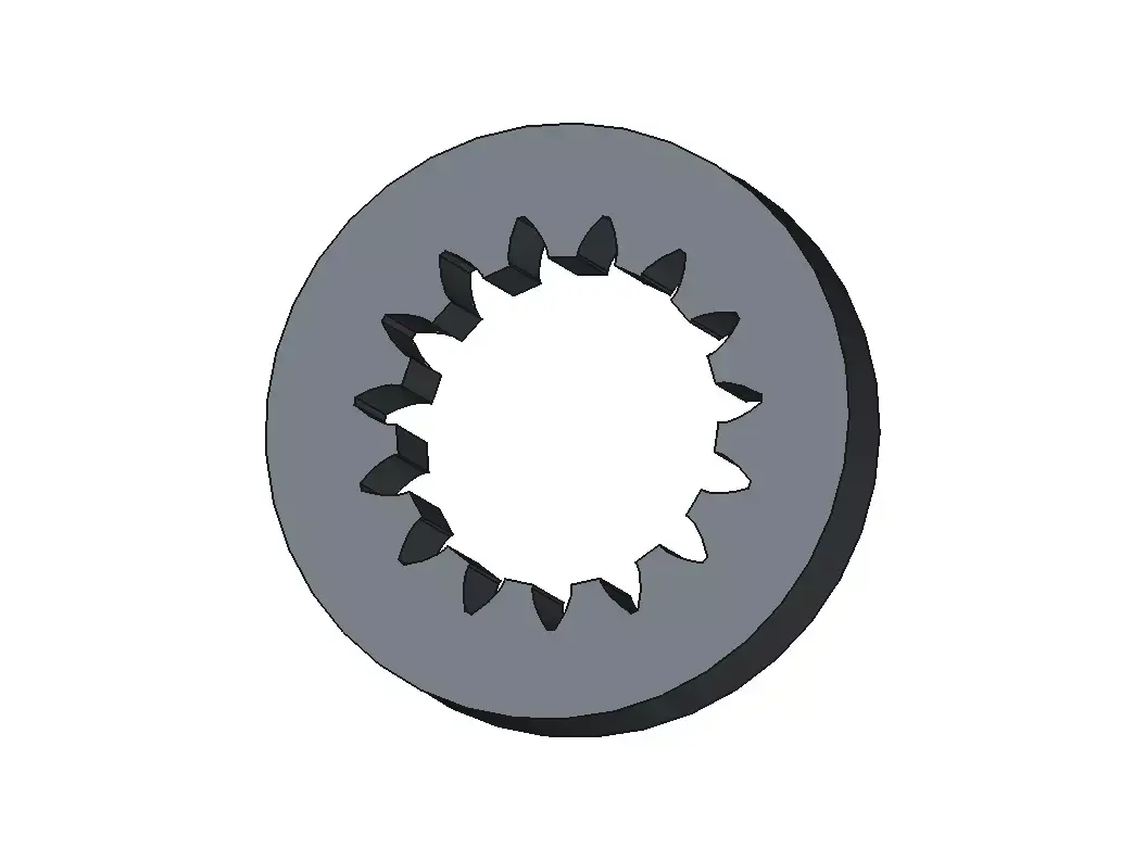 Internal Involute Gear Low-poly 3D model
