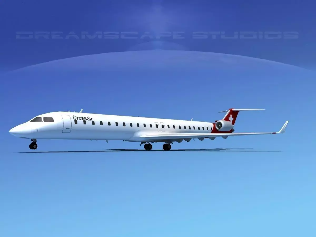 Bombardier CRJ900 Crossair 3D model