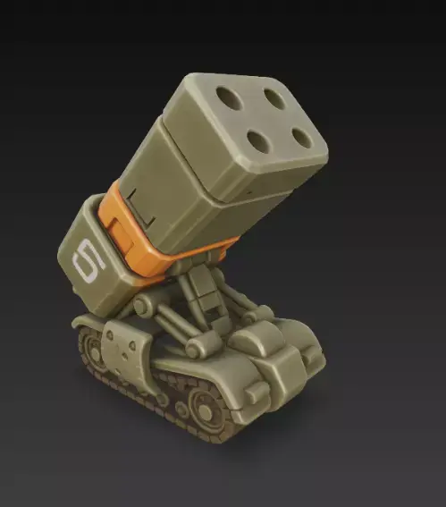 Metal Slug Missile Launcher 01 Free 3D print model