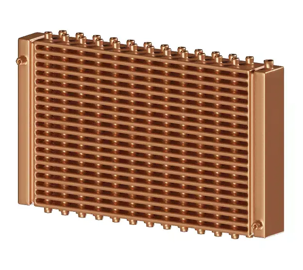 Copper Car Radiator 3D model