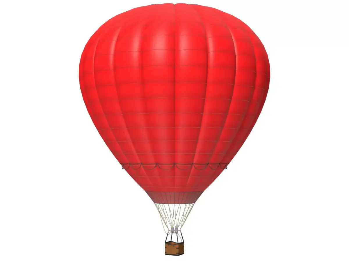 hot air balloon 3D model 9