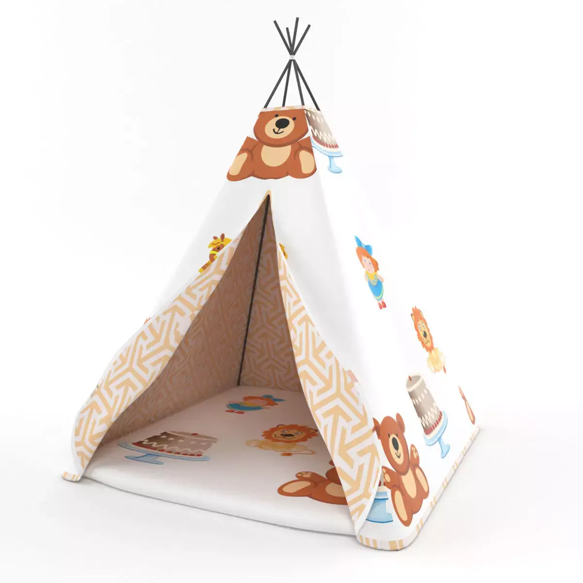 kids teepee 3D model