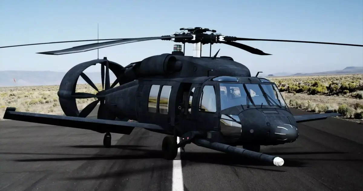 Piasecki X-49 Speedhawk Low-poly 3D model