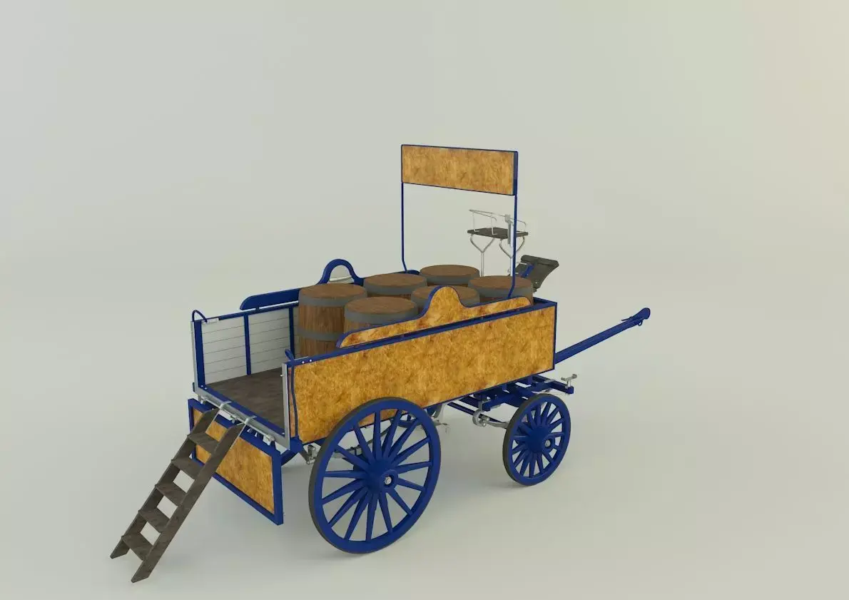 old carriage 3d 3D model