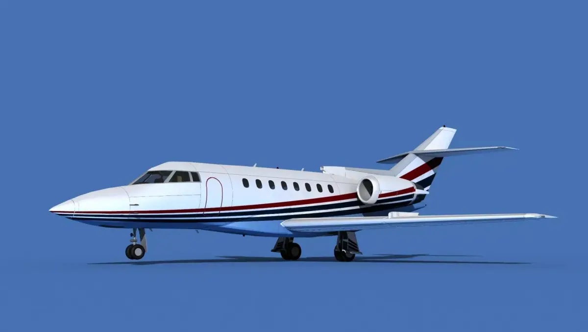 Hawker Siddley 1000 V08 3D model