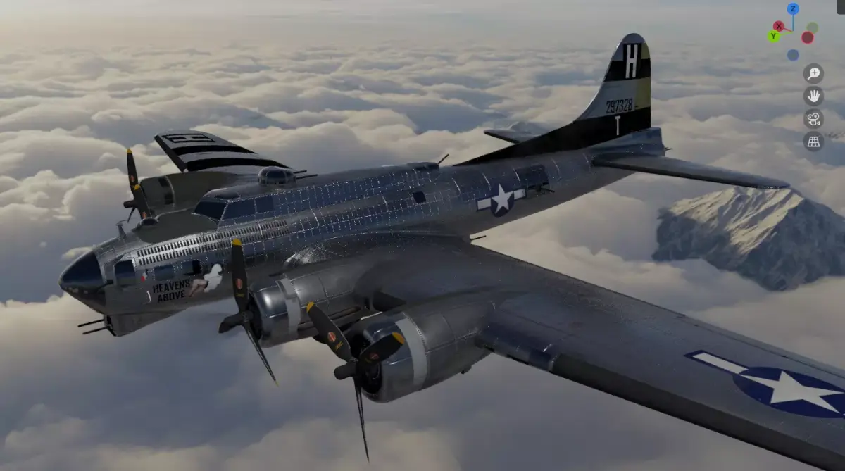 B-17G Flying Fortress Heavens Above 3D model