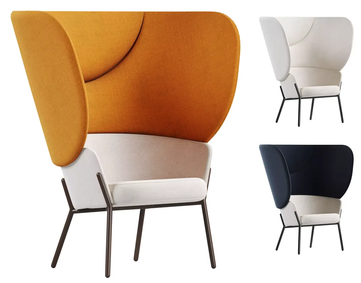 Wam 1571 Armchair By Bross Italy 3D model